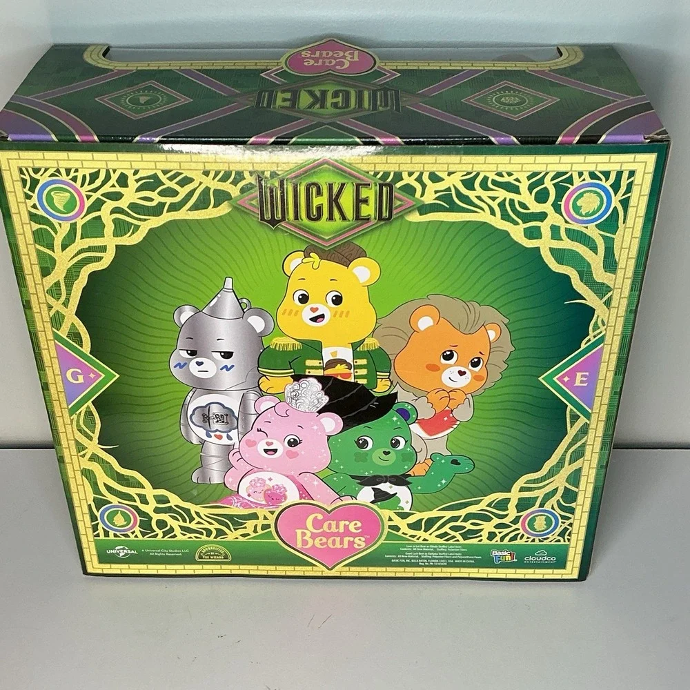 Care Bears x Wicked 2-Pack Glinda Elphaba Bear Limited‎ Edition IN HAND New